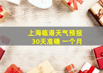 上海临港天气预报30天准确 一个月